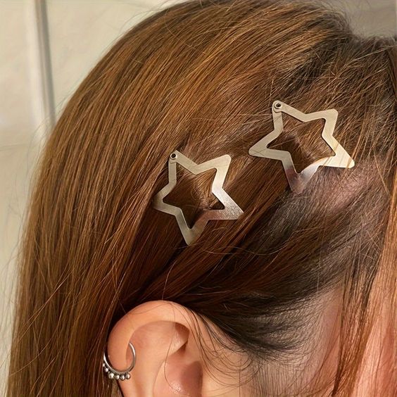 Y2K Aesthetic Star Hair Clips 50pcs