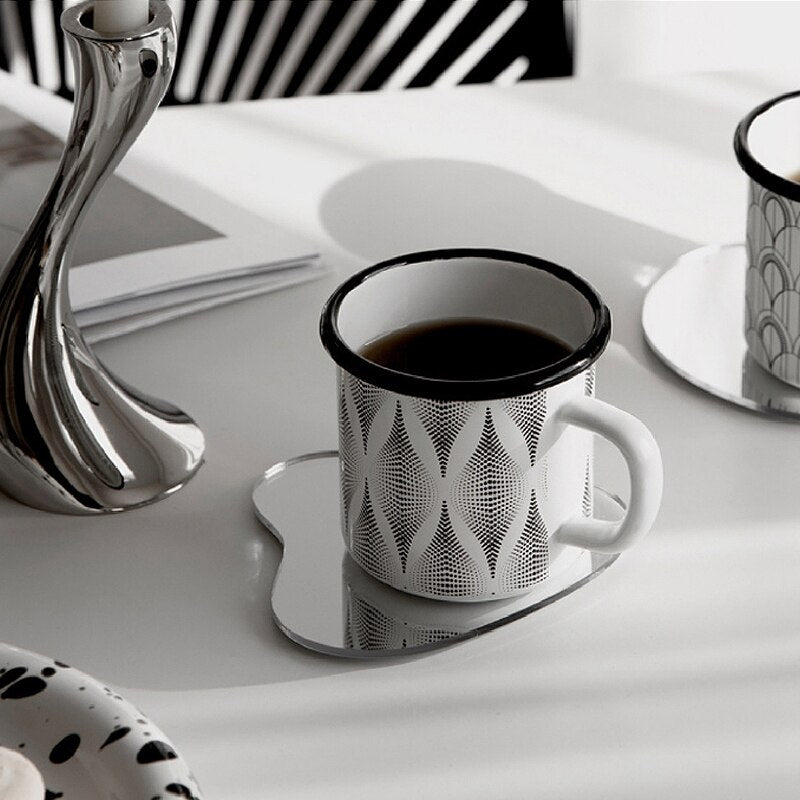 Aesthetic Mirror Coasters 3pcs Set