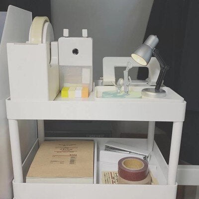 Double-layer White Shelf