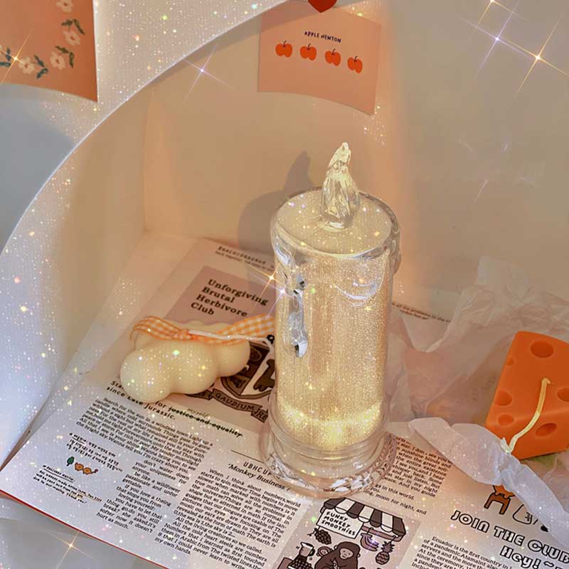 Aesthetic Glitter Candle