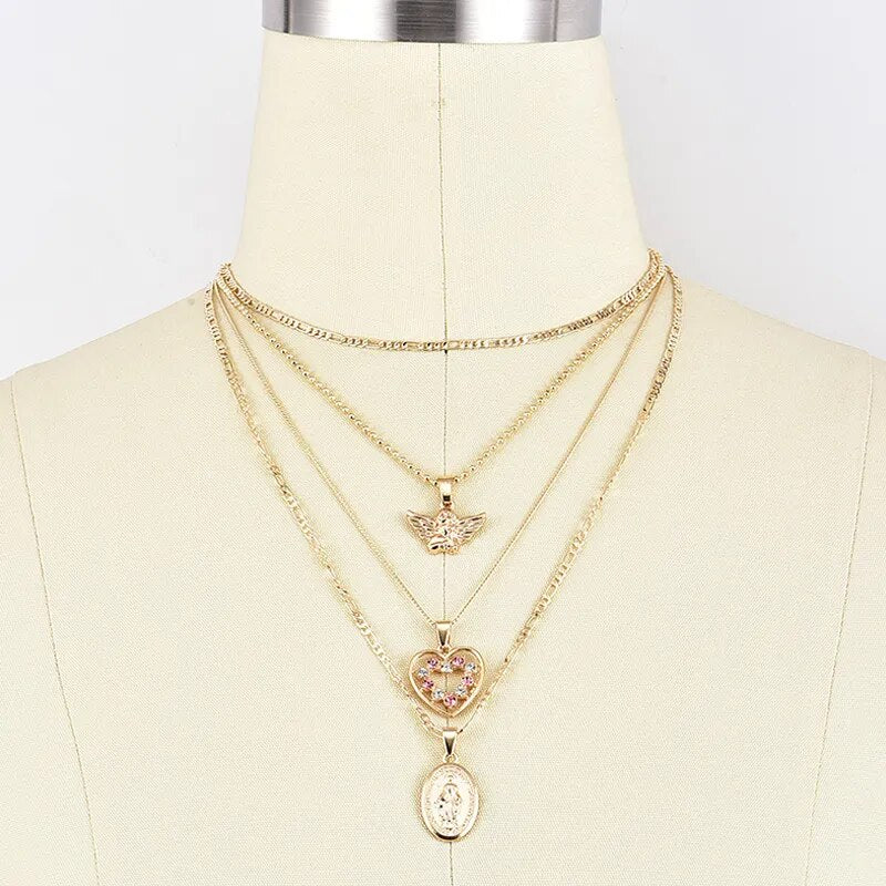 Angelcore Necklace Set 4pcs
