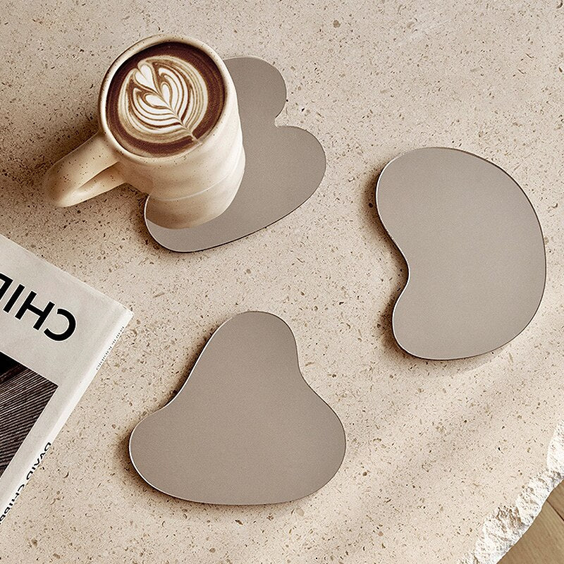 Aesthetic Mirror Coasters 3pcs Set