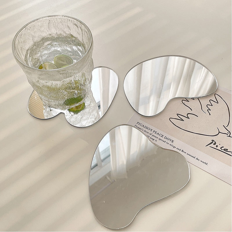 Aesthetic Mirror Coasters 3pcs Set
