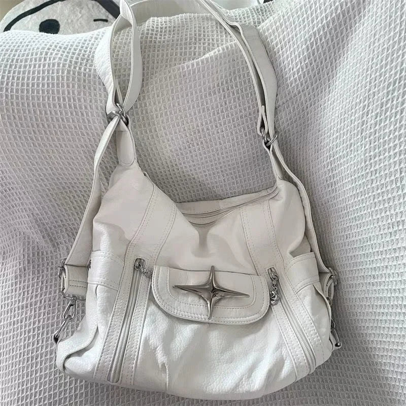 Y2K White Shoulder Bag