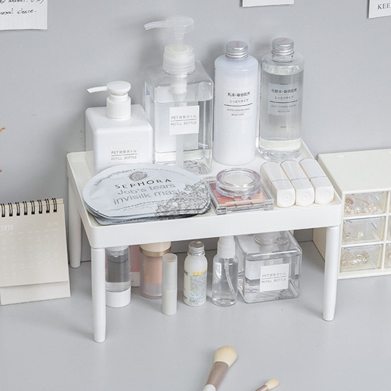 Double-layer White Shelf