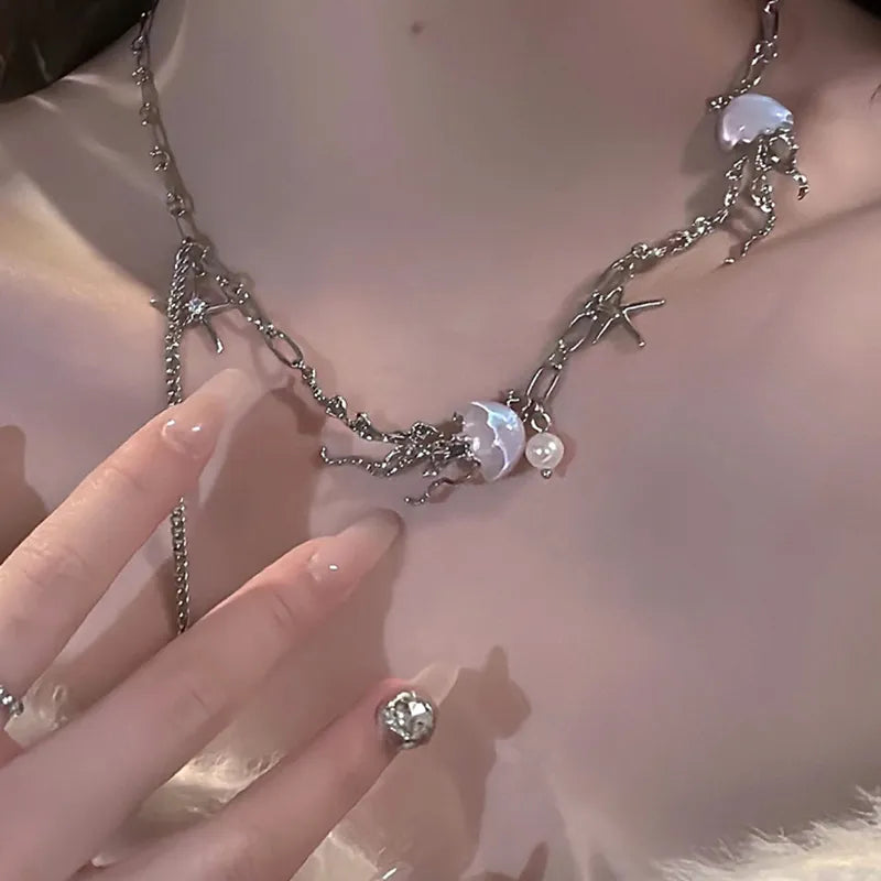 Y2K Jellyfish Necklace