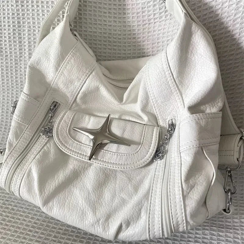Y2K White Shoulder Bag