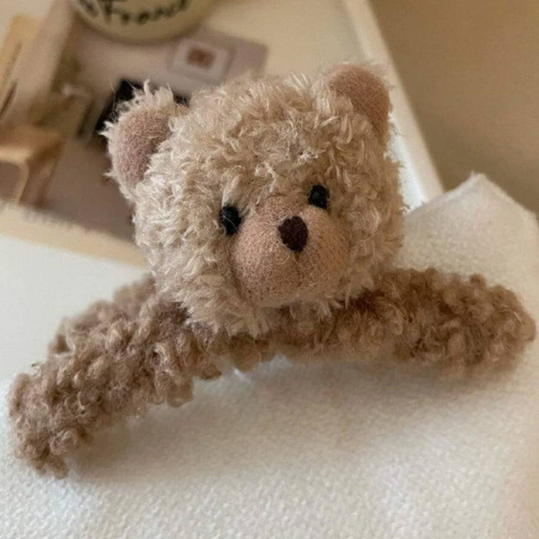 Teddy Bear Hair Claw
