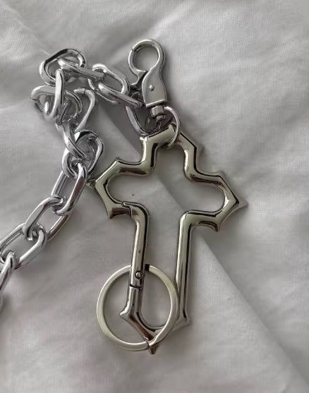 Y2K Cross Carabiner Keychain