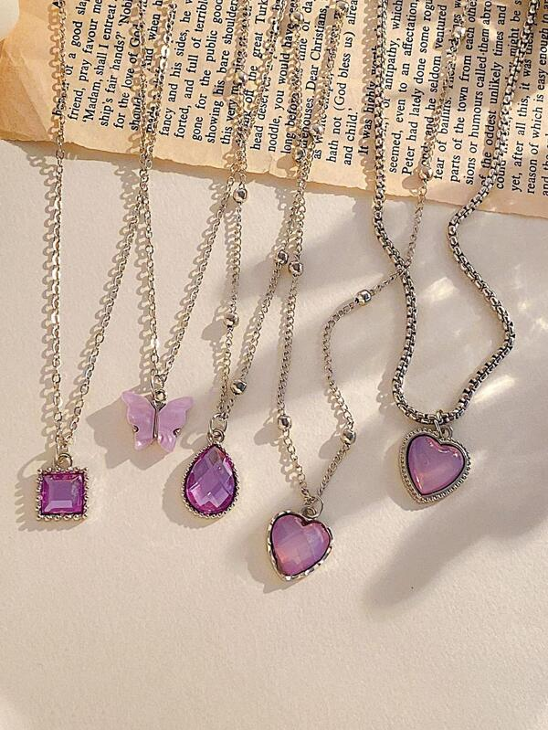 Coquette Necklaces Set 5pcs