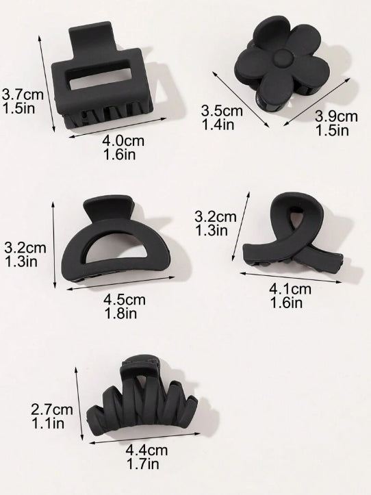 Aesthetic Hair Claws 10pcs Set