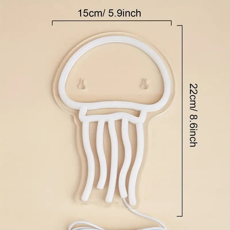 Jellyfish Neon Sign