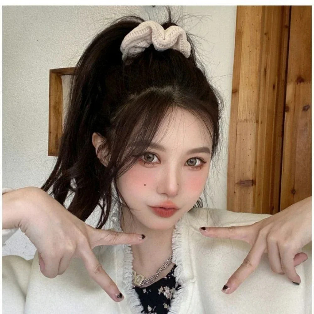 Cozy Fluffy Scrunchies Set 7pcs