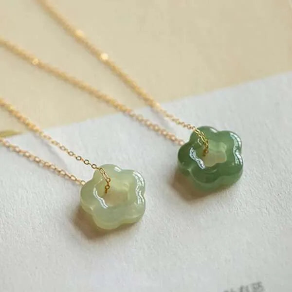 Flower Jade Necklace