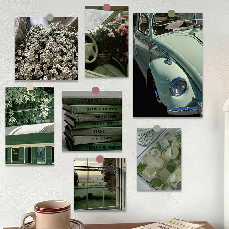 Aethetic Green Aesthetic Postcards