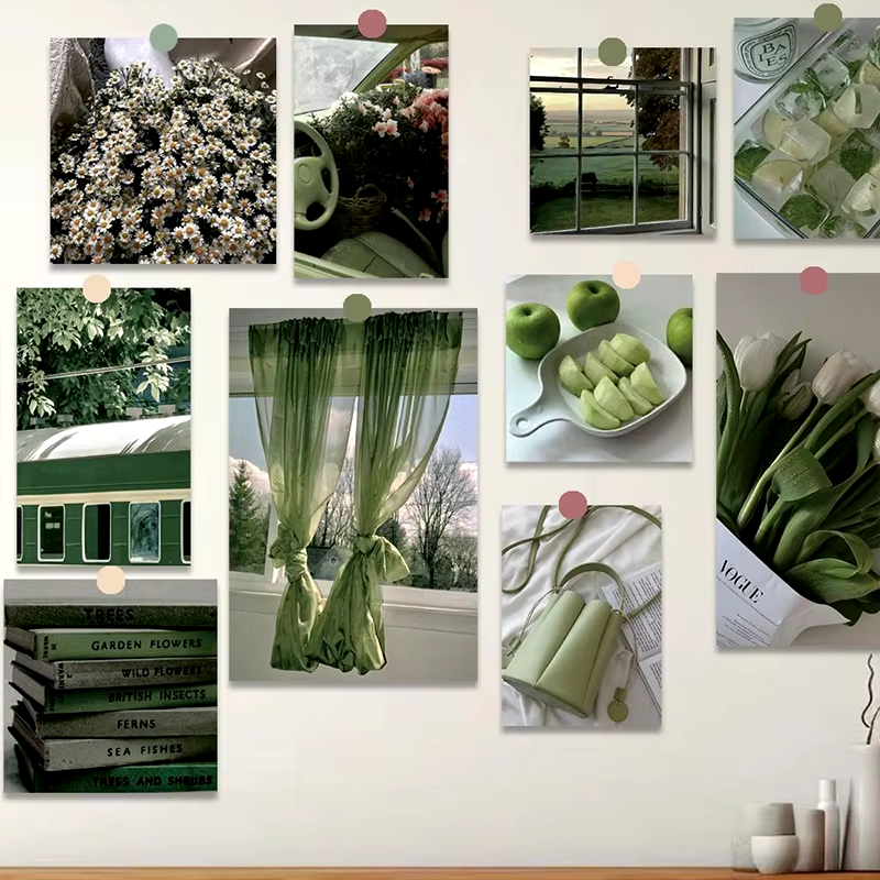 Aethetic Green Aesthetic Postcards