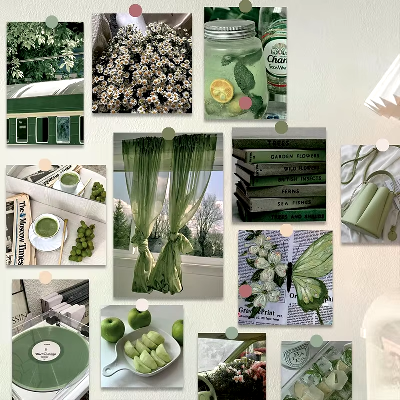 Aethetic Green Aesthetic Postcards