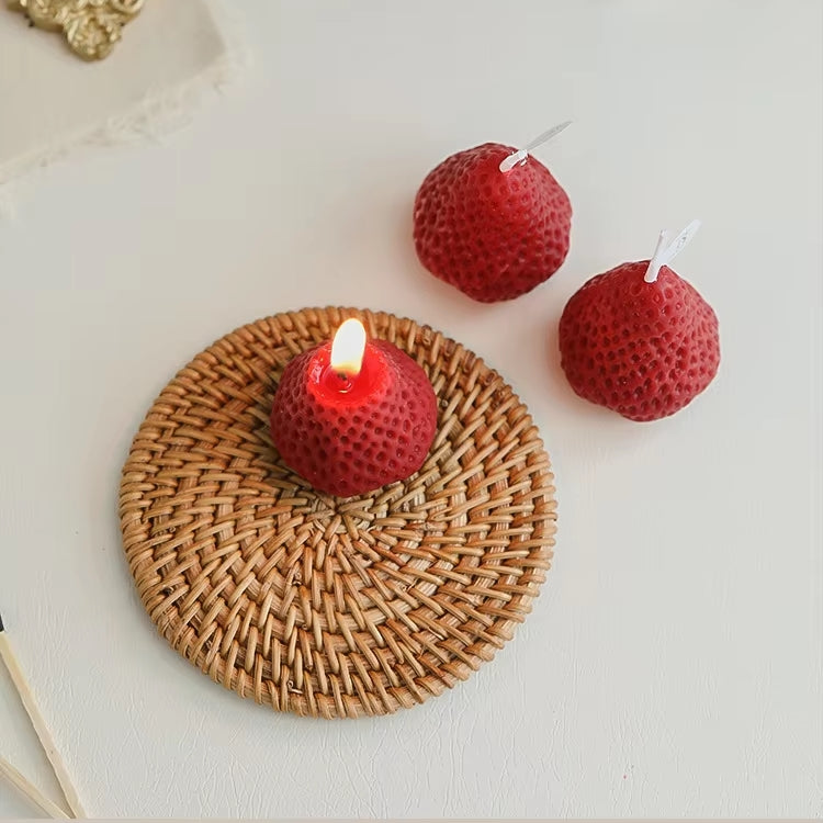 Strawberry Candle Set 4pcs
