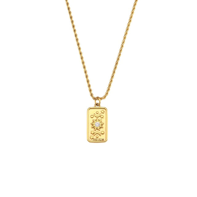 Stainless Steel Tarot Necklace