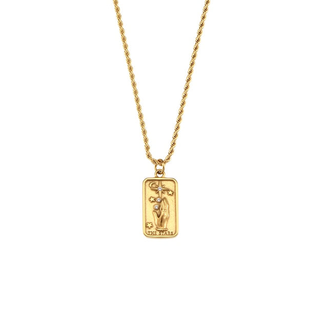 Stainless Steel Tarot Necklace