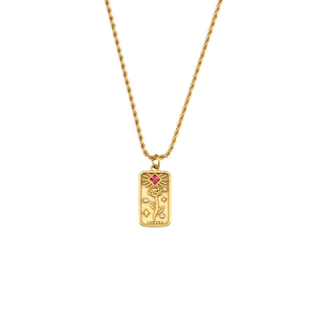 Stainless Steel Tarot Necklace