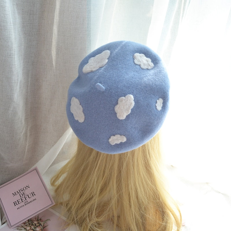 Embroidery Wool Beret