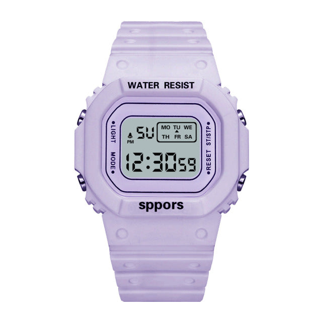 Y2K Aesthetic Water Resistant Digital Watch