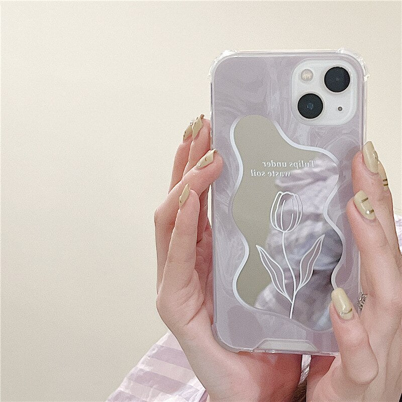 Mirror Tulip iPhone Phone Case