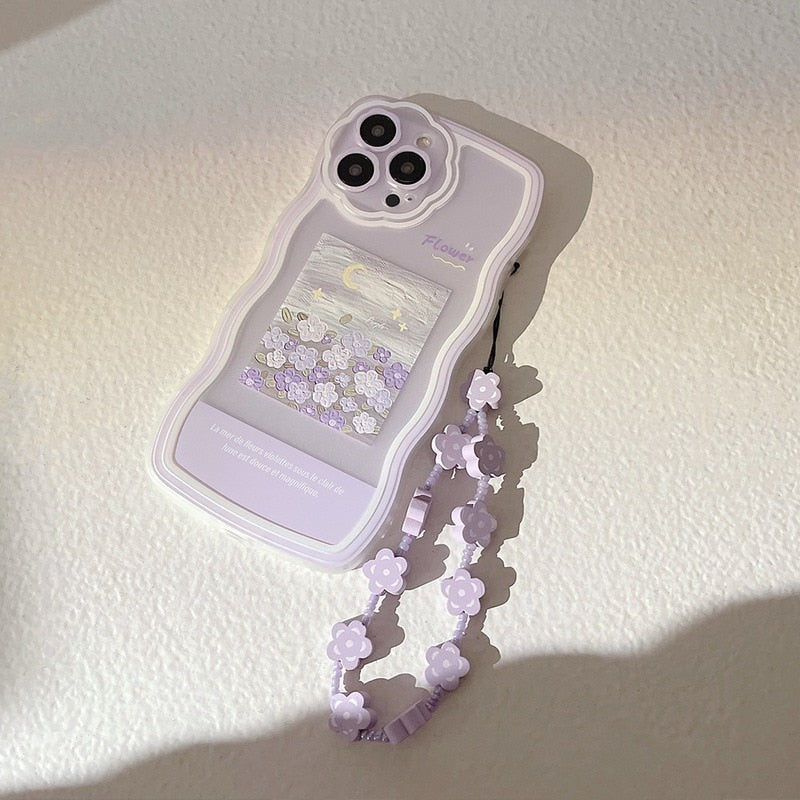 Lilac Oil Painting iPhone Phone Case