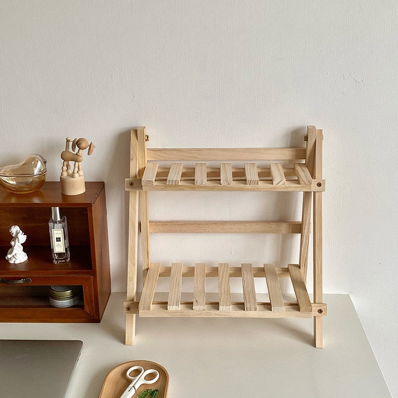 Cozy Wooden Storage Rack