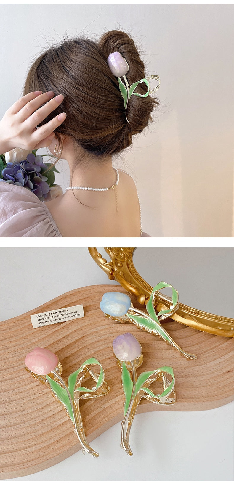 Coquette Tulip Hair Claw