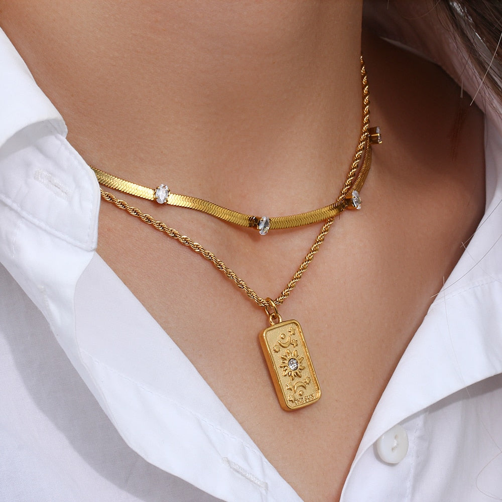 Stainless Steel Tarot Necklace