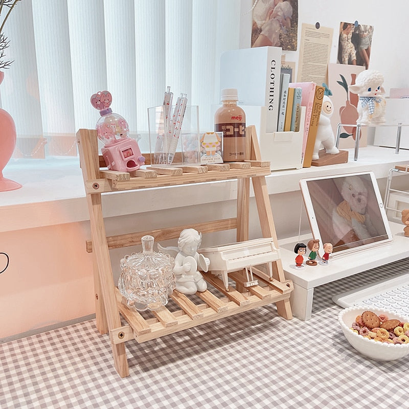 Cozy Wooden Storage Rack