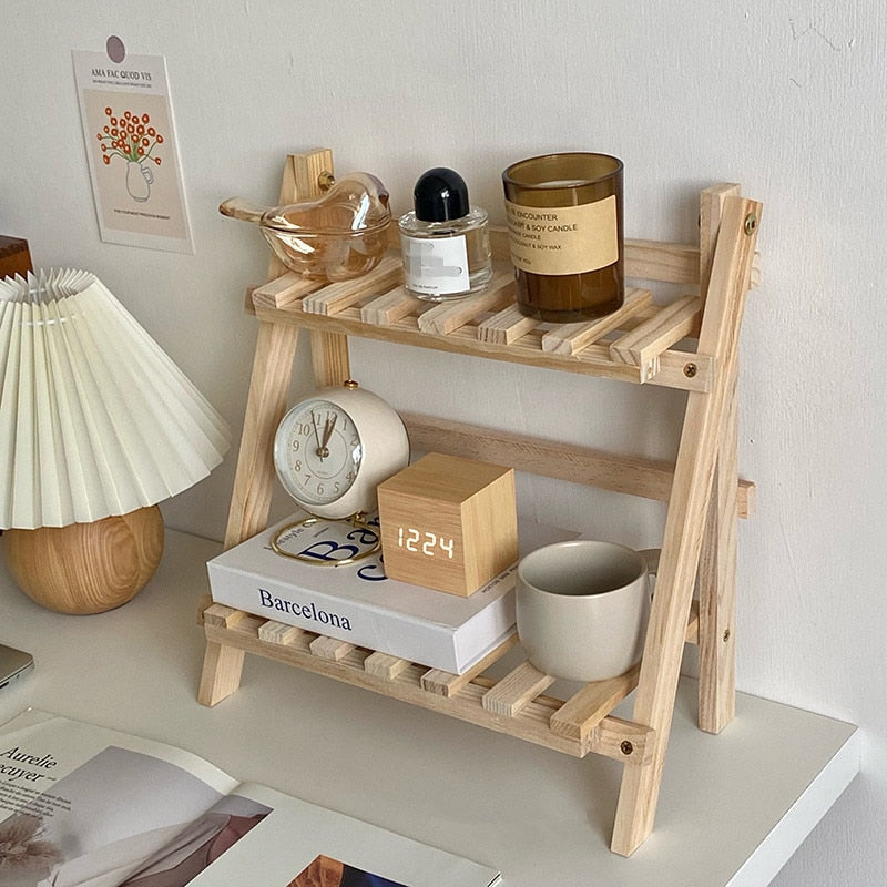 Cozy Wooden Storage Rack