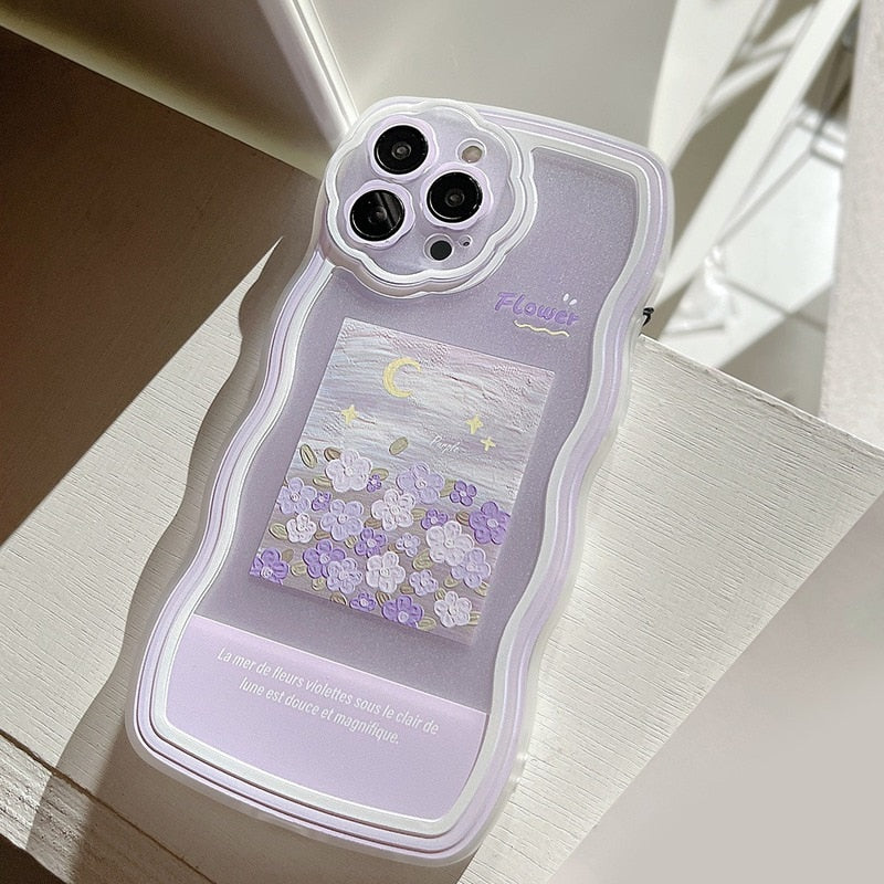 Lilac Oil Painting iPhone Phone Case