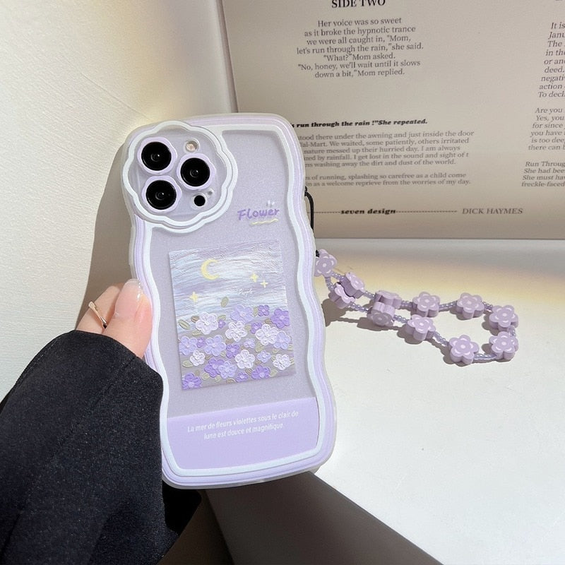 Lilac Oil Painting iPhone Phone Case