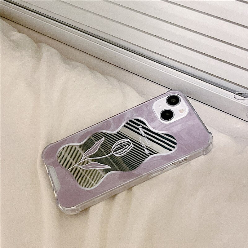 Mirror Tulip iPhone Phone Case