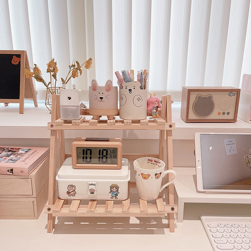Cozy Wooden Storage Rack
