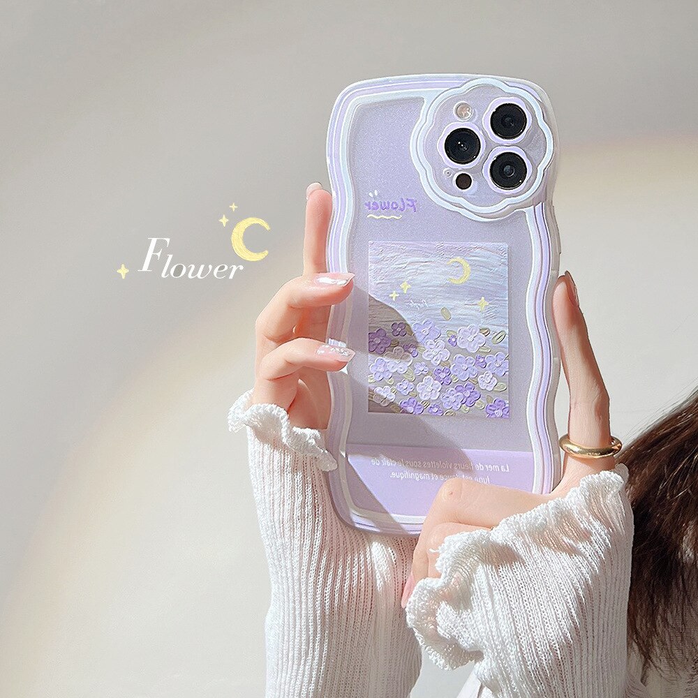 Lilac Oil Painting iPhone Phone Case