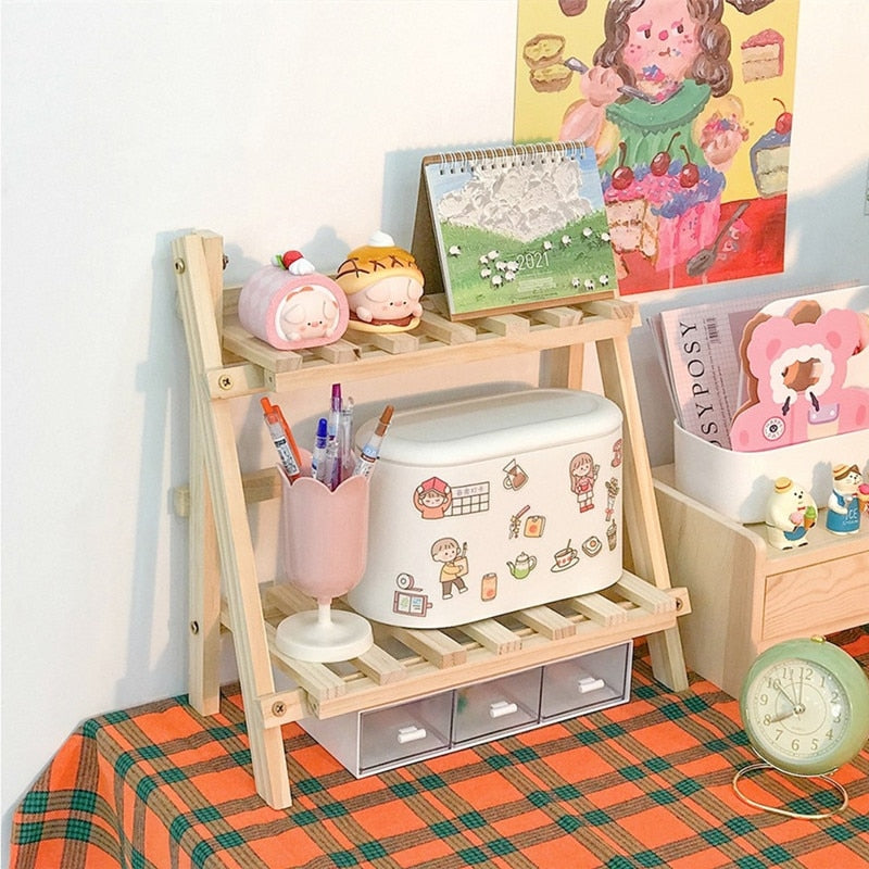 Cozy Wooden Storage Rack
