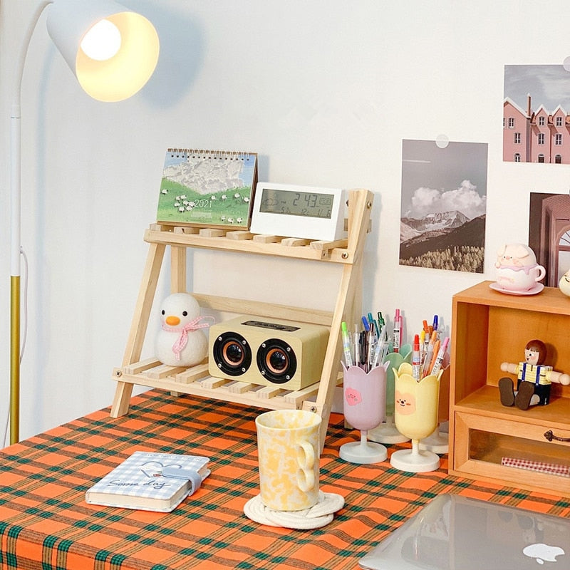 Cozy Wooden Storage Rack