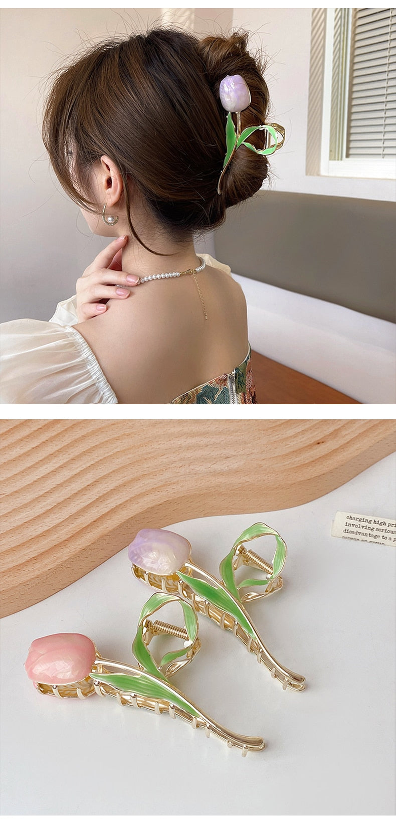 Coquette Tulip Hair Claw