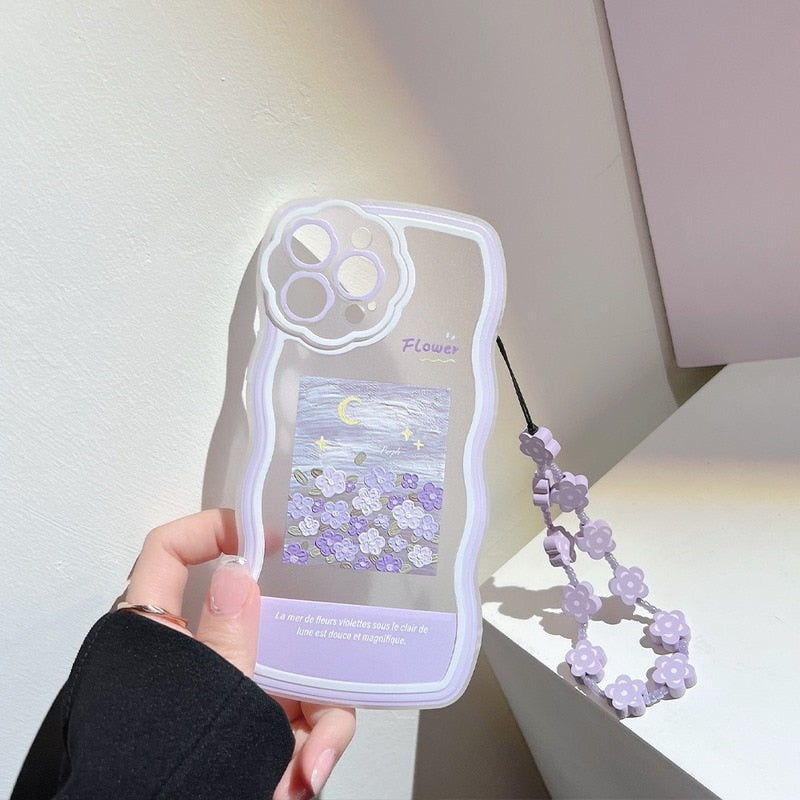 Lilac Oil Painting iPhone Phone Case