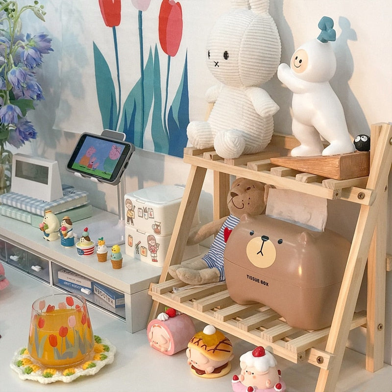 Cozy Wooden Storage Rack