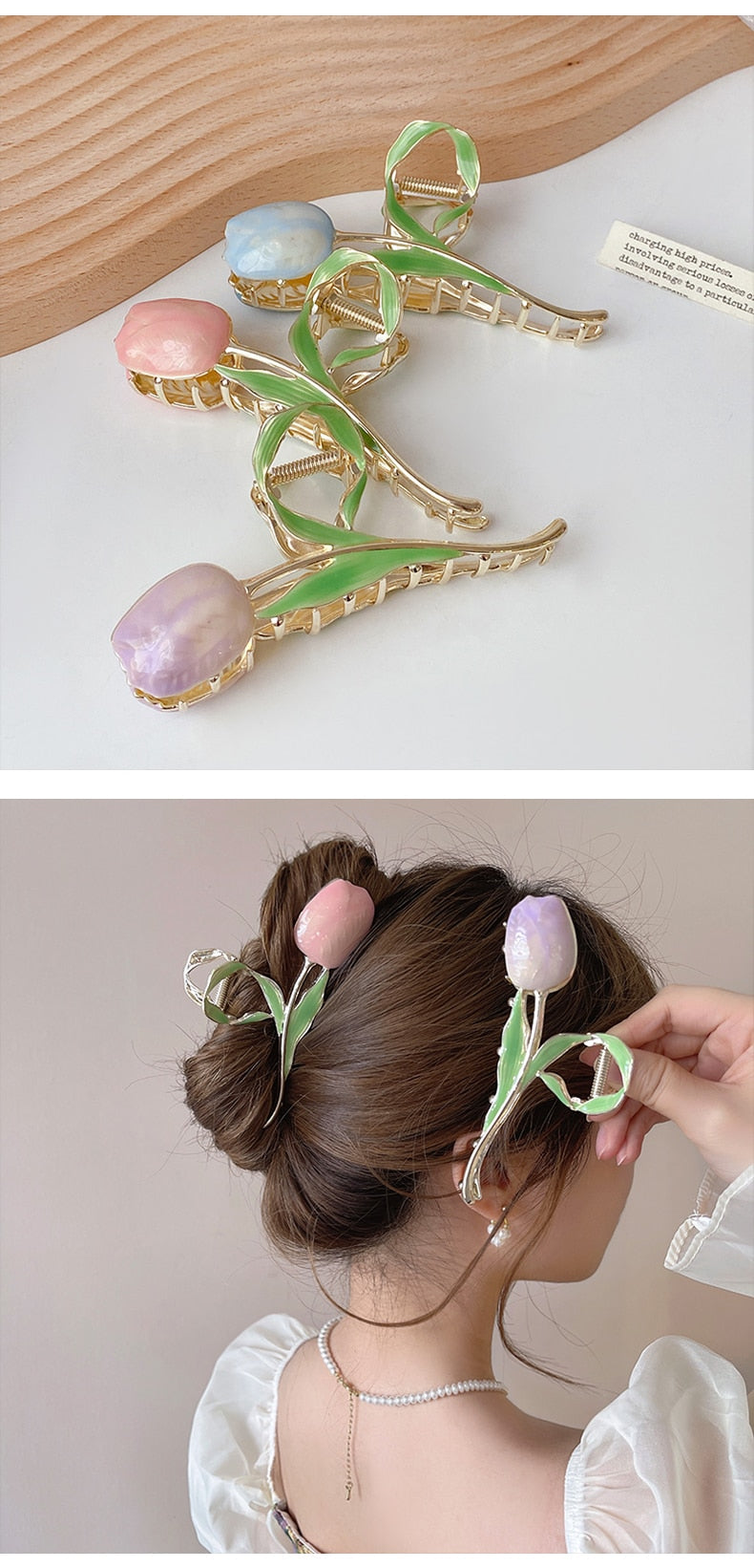 Coquette Tulip Hair Claw