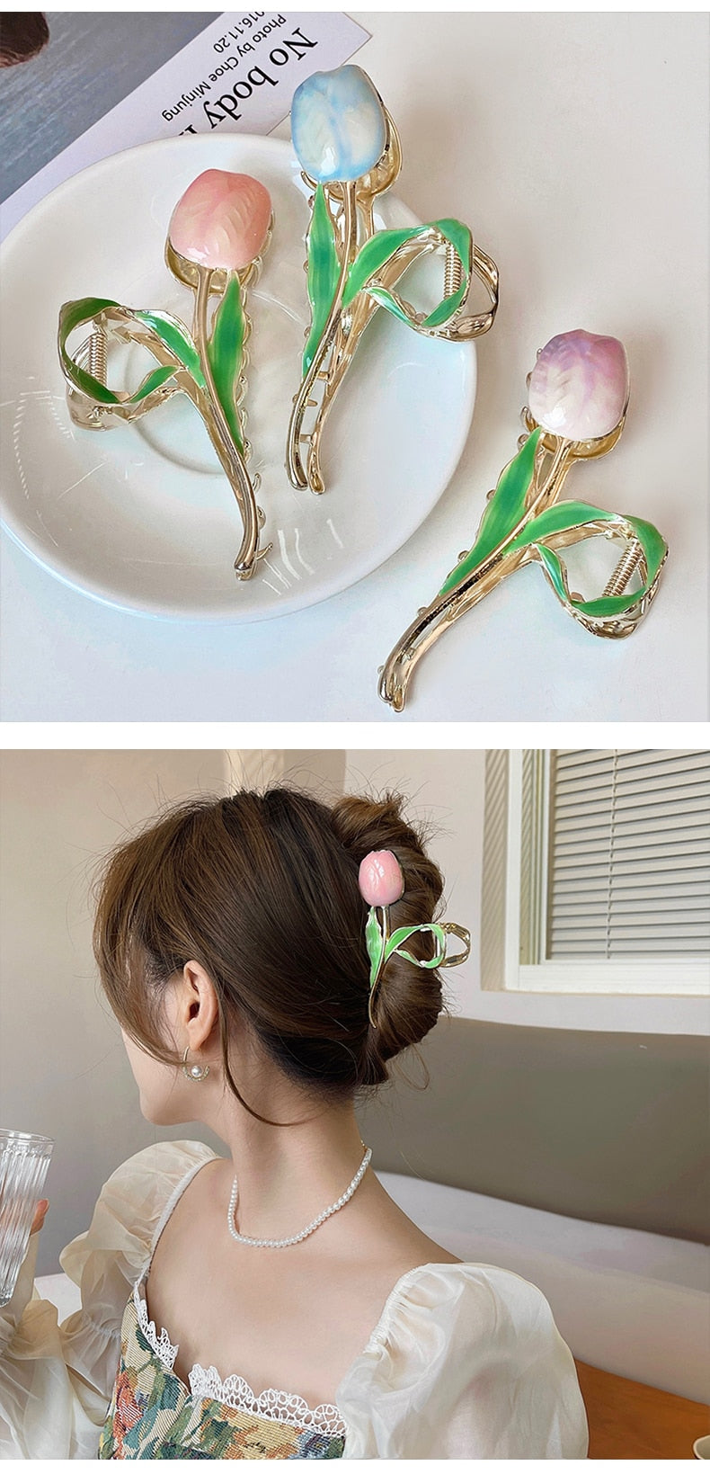 Coquette Tulip Hair Claw