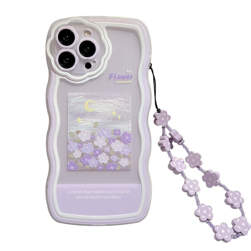 Lilac Oil Painting iPhone Phone Case