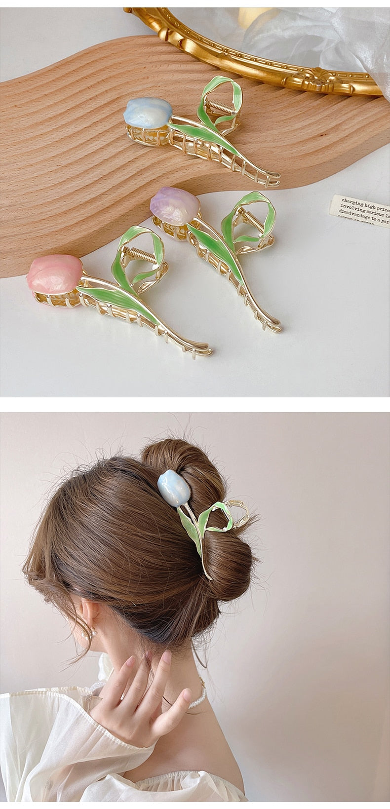 Coquette Tulip Hair Claw