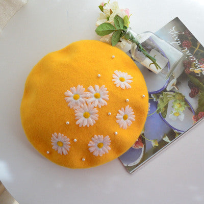 Embroidery Wool Beret
