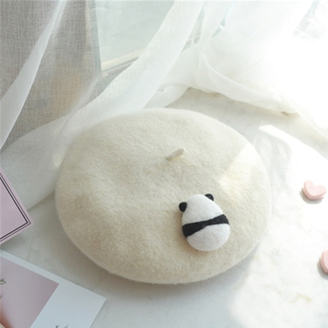 Embroidery Wool Beret